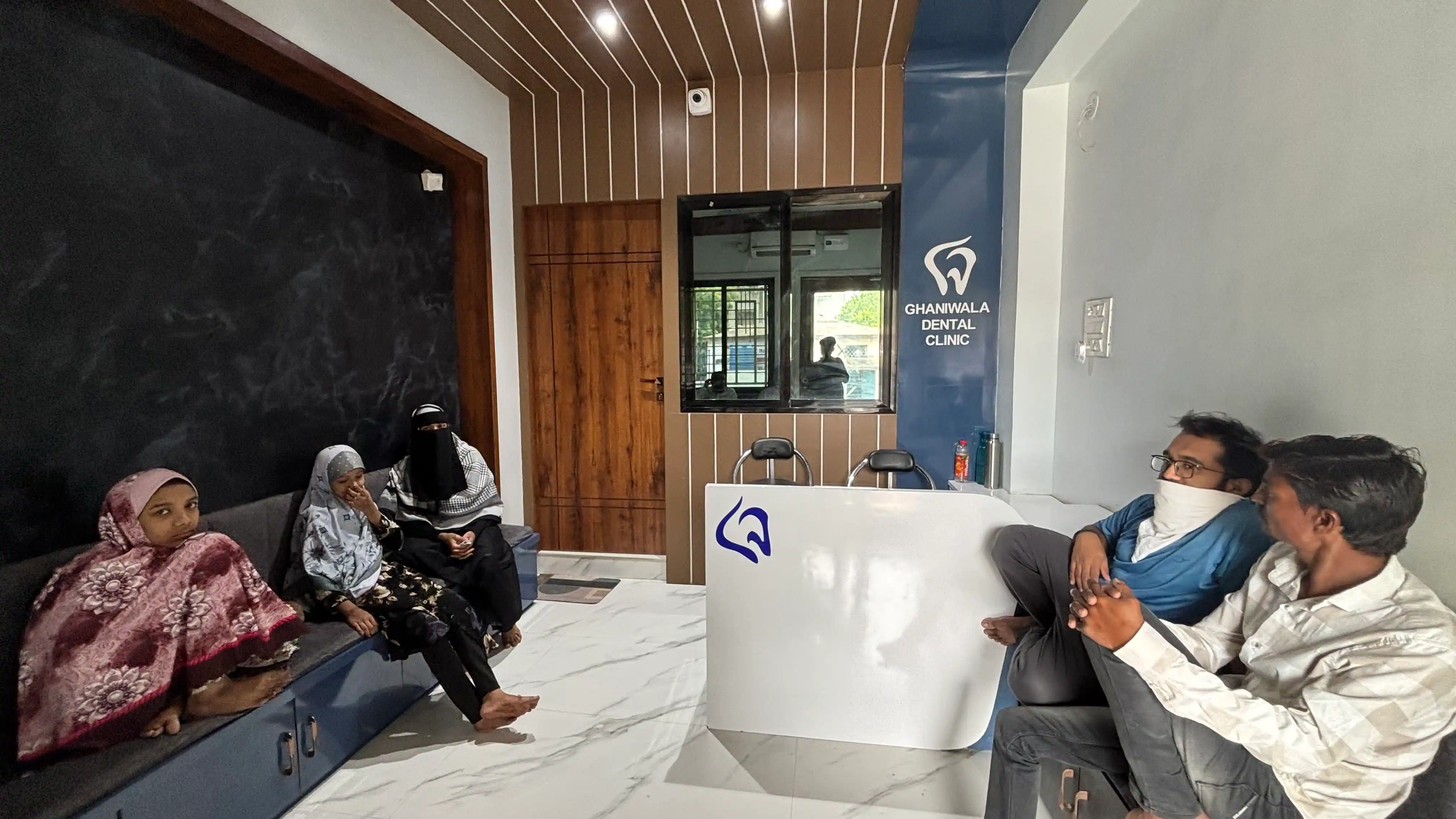 Reception area at Ghaniwala Dental Clinic